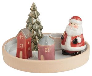 WINTER VILLAGE kerámia gyertyatartó 15cm