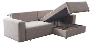 Palvin mini L-alakú kanapé, ágyazható, ágyneműtartós