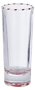 SWIRL felespohár piros/fehér 60 ml