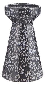 SPECKLE kerámia gyertyatartó 20cm fekete
