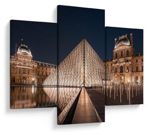 Kép - Louvre éjjel (90x60 cm)