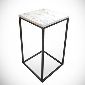 Hanah Home Kisasztal Fehér Fekete Pure - Marmo