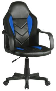 F4G FG-C18 Gamer Szék Műbőr Fekete-Kék Junior