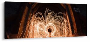 Kép - Fényes show a síneken (120x50 cm)
