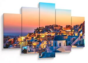Kép - Santorini alkonyatkor (150x105 cm)