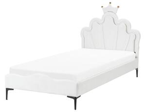 Gyerekágy Korona Bársony RUBIAN 90 x 200 cm Led fényekkel Fehér