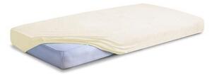 BABYMATEX Frottír lepedő 60x120 cm krémszínű