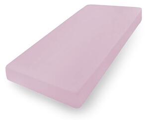 BABYMATEX Jersey lepedő gumival, 60x120 rózsaszín