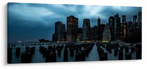 Kép - Kilátás a New York-i felhőkarcolókra (120x50 cm)