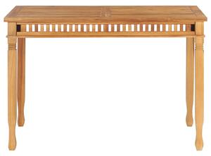 VidaXL tömör tíkfa kerti étkezőasztal 110 x 65 x 80 cm