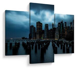 Kép - Kilátás a New York-i felhőkarcolókra (90x60 cm)