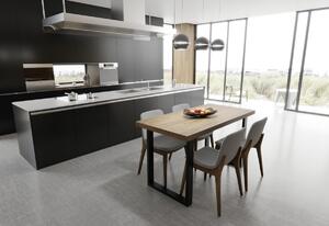 VANE étkezőasztal, 120x60x75, sötét beton