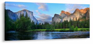 Egy vad hegyi táj képe (120x50 cm)
