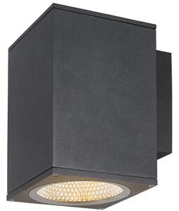 Kapcsolóval szabályozható kültéri fali LED lámpa 35 W, hideg-melegfehér, antracit-áttetsző színű (Enola L 1003437)