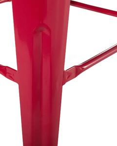 Piros acél bárszék kétdarabos szettben 76 cm CABRILLO