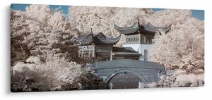 Kép - Virágzó fák Ázsiában (120x50 cm)