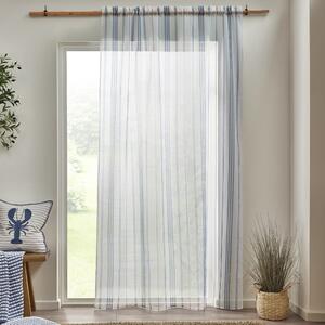 Fehér voile fényáteresztő függöny 140x229 cm Harbour Stripe – Catherine Lansfield