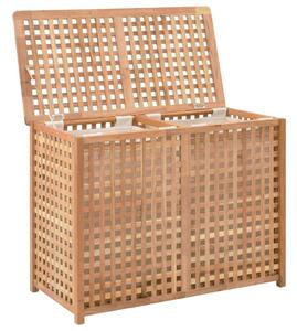 Tömör diófa szennyeskosár 87,5 x 46 x 67 cm