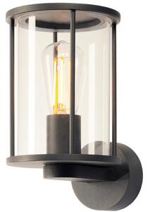 Kültéri fali lámpa, fekete-áttetsző színű (Photonia)