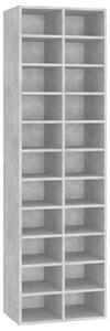 Praktikus Cipősszekrény - 22 Polc - Betonszürke - 54x34x183 cm