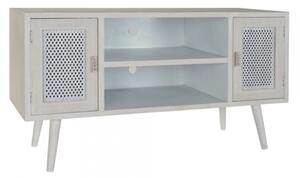 DKD Home Decor TV-szekrény Fehér Fa (110 x 61 x 41 cm)