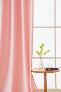 OXFORD rózsaszín függöny rojtos szalaggal 140x250 cm