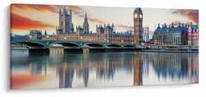 Kép - a Parlament londoni házai (120x50 cm)