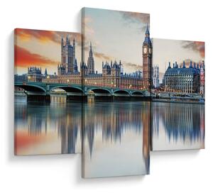 Kép - a Parlament londoni házai (90x60 cm)