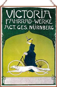 Victoria Fahrrad-Werke üvegkép, falikép