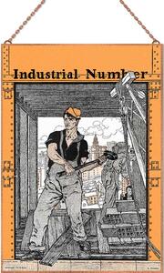 Edward Penfield-Industrial Number üvegkép, falikép