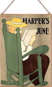 Edward Penfield-Harper&#039;s June üvegkép, falikép