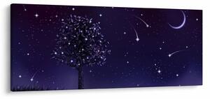 Kép - Illusztrációban fogott éj (120x50 cm)