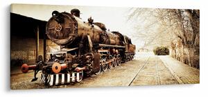 Kép - történelmi mozdony (120x50 cm)