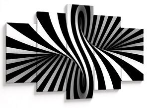 Absztrakt kép zebra csíkokkal (150x105 cm)