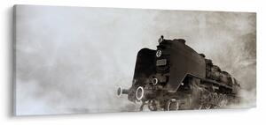 Kép - Vonat a ködben (120x50 cm)