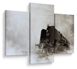 Kép - Vonat a ködben (90x60 cm)