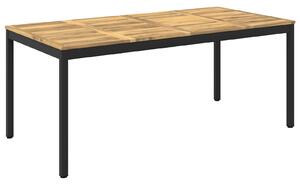 VidaXL Kerti étkezőasztal Fehér és Fekete 147 x 88,5 x 75 cm