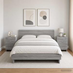 VidaXL Éjjeliszekrény 2 db Szürke Sonoma 33,5 x 34,5 x 50 cm
