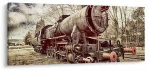 A mozdony történelmi képe (120x50 cm)