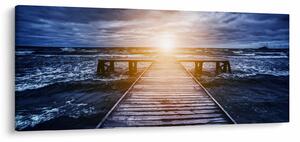A móló képe nappal (120x50 cm)