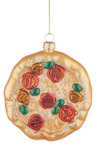 HANG ON üveg karácsonyfadísz, pizza