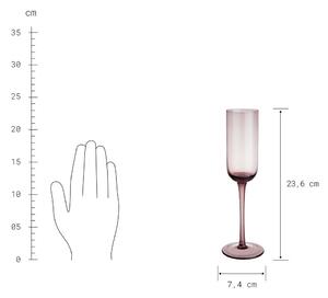 VENICE pezsgős pohár, mályva 210ml