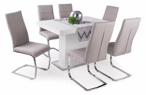 Flóra asztal Molly székekkel | 6 személyes étkezőgarnitúra