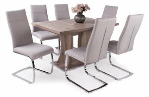 Bella asztal Molly székekkel | 6 személyes étkezőgarnitúra