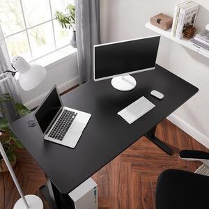Íróasztal / számítógépasztal tárolóval - elektromos magasság állítás - Vasagle Loft - 140 x 70 cm (fekete)