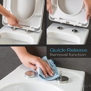 CeraStyle IBIZA TURKUAZ WC ülőke - duroplast - lecsapódásgátlós - könnyen levehető
