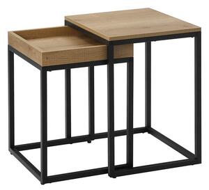 Éjjeliszekrény / oldalsó asztal szett - Vasagle Loft