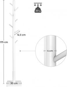 Álló ruhafogas - Vasagle Loft - állítható magasság - 175 cm (fehér)
