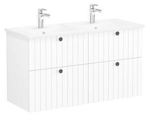 Fürdőszoba szekrény mosdóval Vitra Root 120x67x46 cm fehér matt ROOTG120WINTS