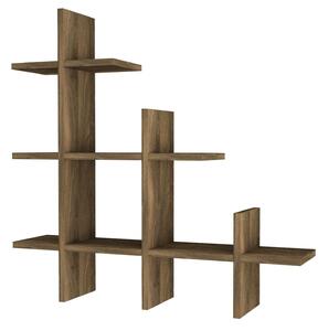 Hanah Home Wall Shelf Walnut Juke - Walnut